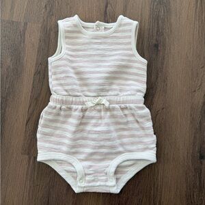 Little Planet by Carter’s 24M Light Pink and Cream Striped Bubble